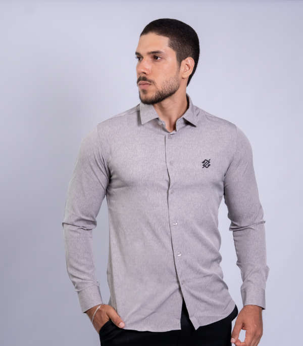 Camisa Social modelagem Slim na cor Ultra Glide - Imagem 2