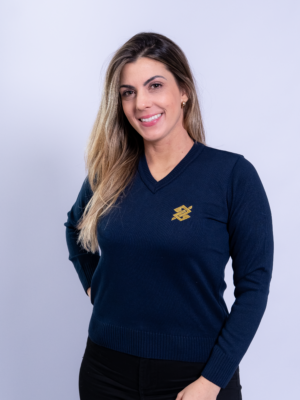 Suéter Gola V na cor Azul Marinho com símbolo bordado