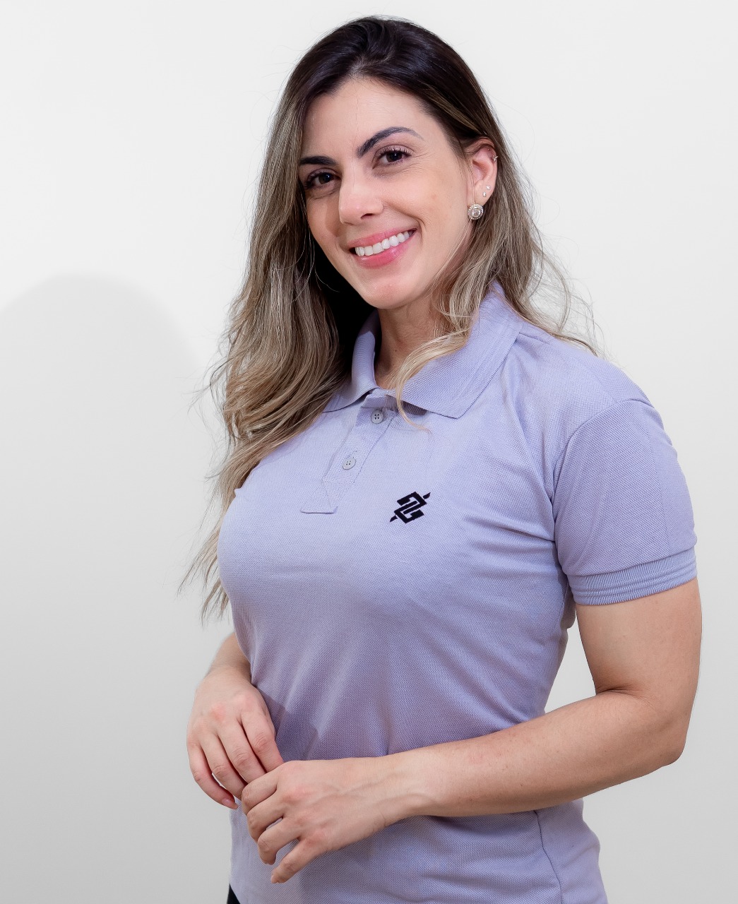 Camiseta Polo Banco Brasil na cor Alumínio com símbolo bordado na cor Preta